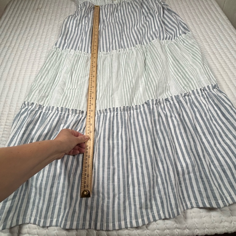 True Craft 2X Striped Tiered Tie Shoulder Sundress
Farmhouse Boho Cottagecore - Picture 7 of 7